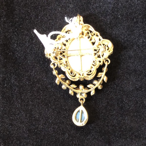 CAMEO Gold Bronze Brown Mirrored Statement Ornate Old World Victorian $89 NEW - Picture 14 of 16